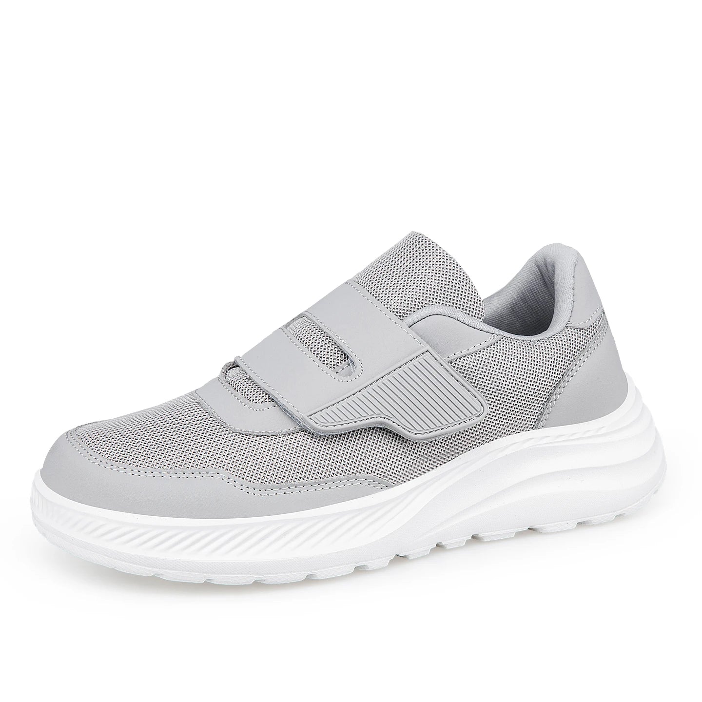 Diabetic Shoes for Men Comfort Walking Shoes for Elderly Swollen Feet Orthopedic Adjustable Double Strap Hook and Loop Sneakers