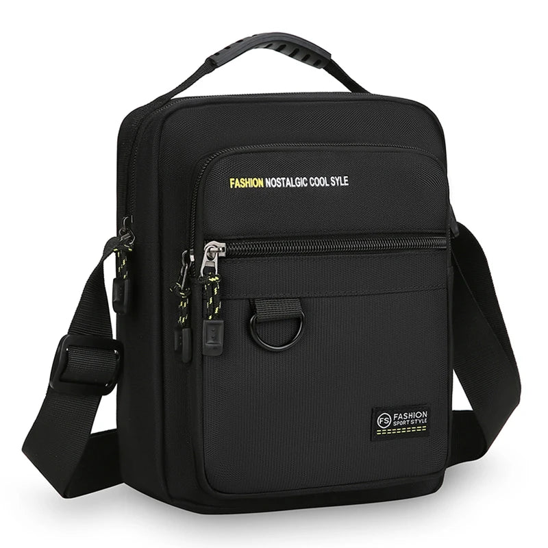 Men Crossbody Bag Single Shoulder Bags Big Capacity Storage Bag Fashion Multi-Pockets Business Crossbody Bags