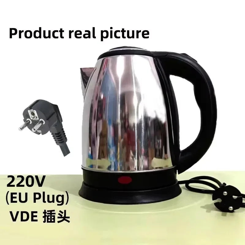 High-quality 2L Hot Water Kettle Stainless Steel Electric Teapot Electric Kettle Coffee Beverage Boiler Electric Water Heater