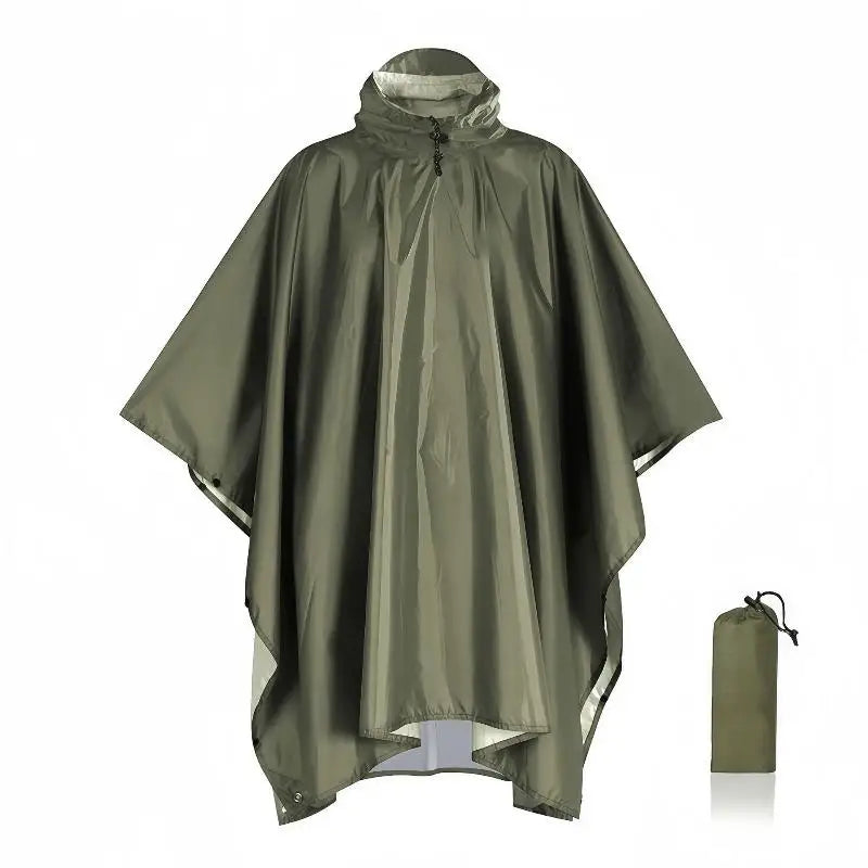 Rain Coat Travel Raincoat Waterproof Rain Poncho Hooded Sun Shelter For Outdoor Camping Hiking Fishing Cycling Climbing