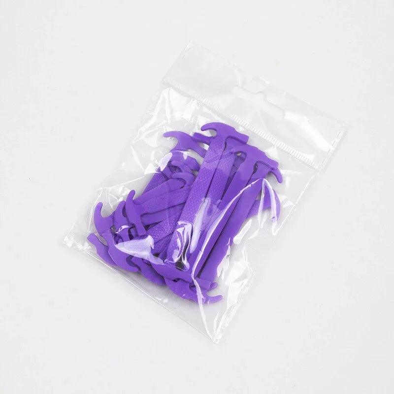 Silicone Elastic Shoelaces Without Ties Kids Adult Fashion Hammer Type Running Sneakers Rubber Band Shoes Laces Lazy Shoestrings