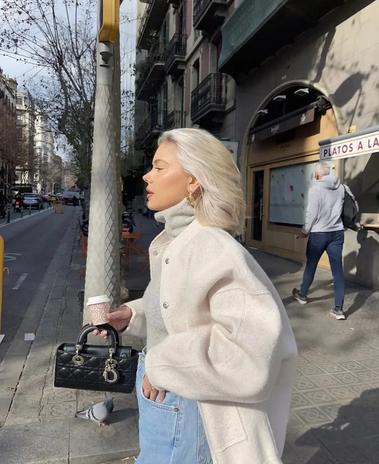Casual Jackets For Women Fashion Chic Lady Long Sleeves Mock Neck Warm Coat Top Female Autumn Outwear Bomber Jackets Coats