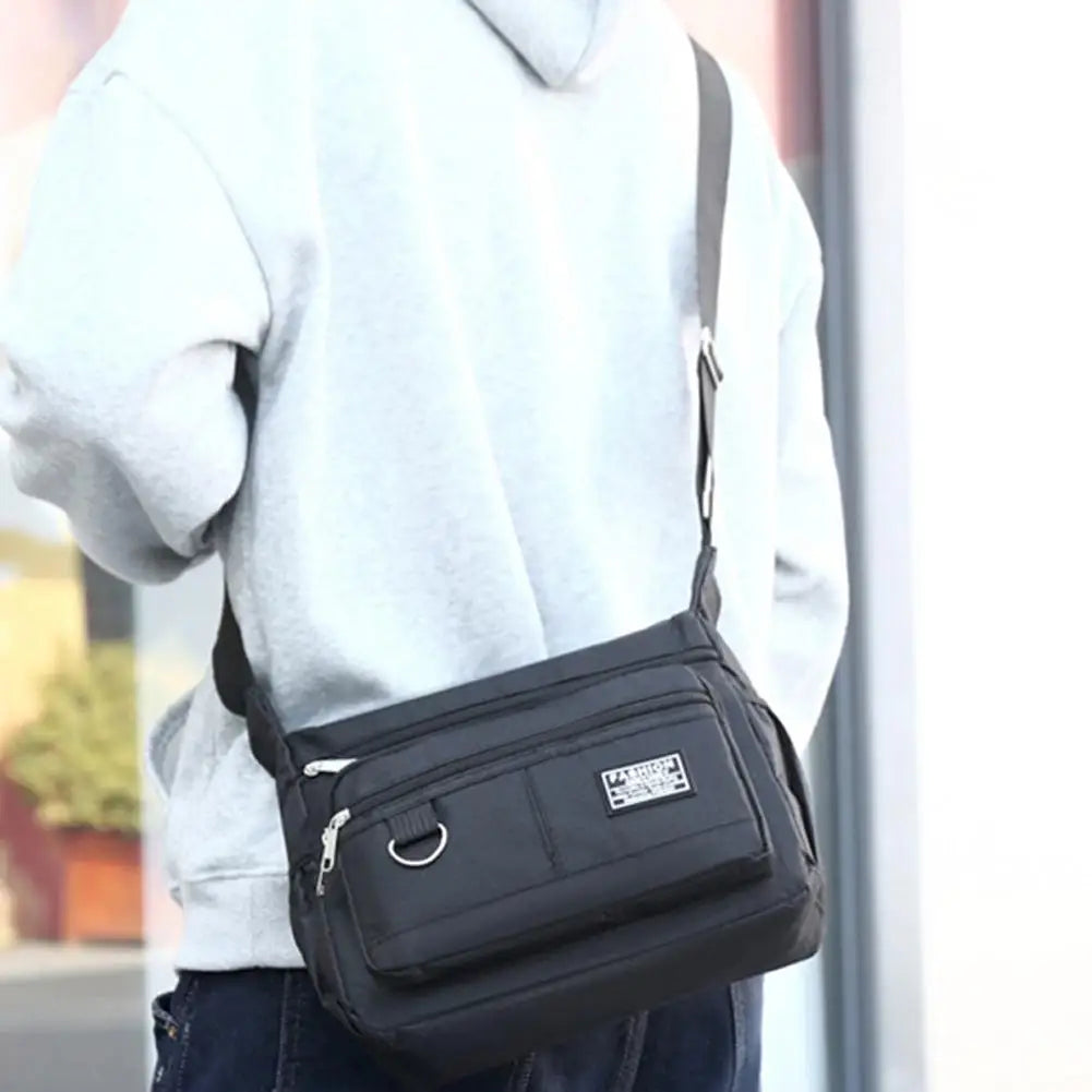 Men's Messenger Bag Men Crossbody Bag Single Shoulder Bags Big Capacity Storage Bag Multi-Pockets Business Crossbody Bags