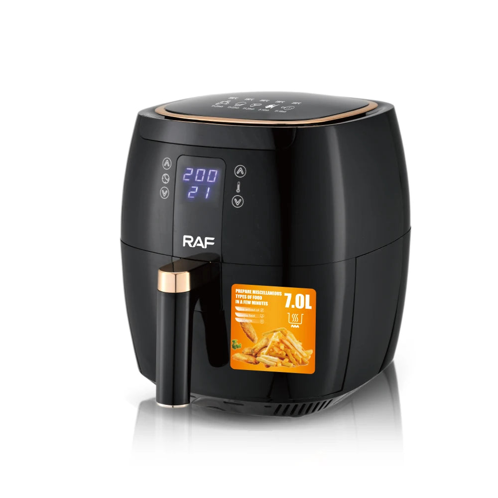 7L Multifunctional 1600W Air Fryer Without Oil Deep Oil Free 360 Degree Hot Air Circulation Cooker Fryer Air Fryers