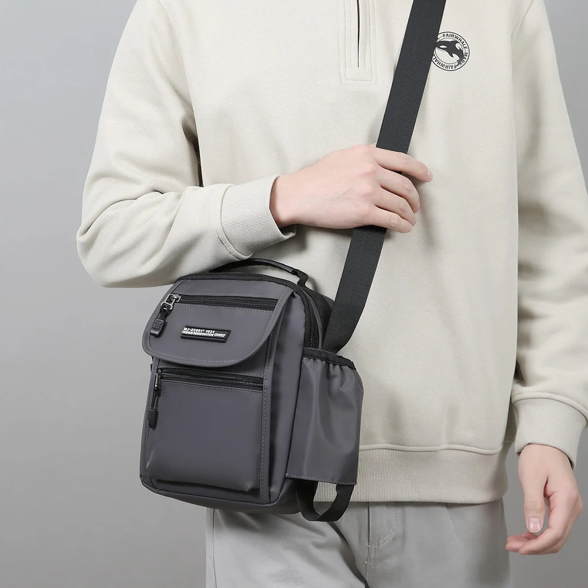 Men Bags Handbag High Quality Crossbody Bag for Men Stylish Men's Handbag Shoulder Bag with Bottle Pocket