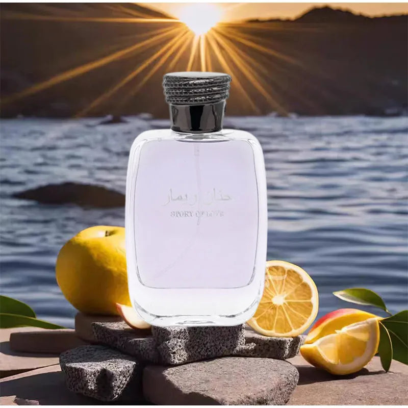 Arabic Brand Fragrant Fruit Lemon Jasmine Woody Charm Cologne Perfume Long-lasting Business Men's Daily Neutral Fragrance Spray