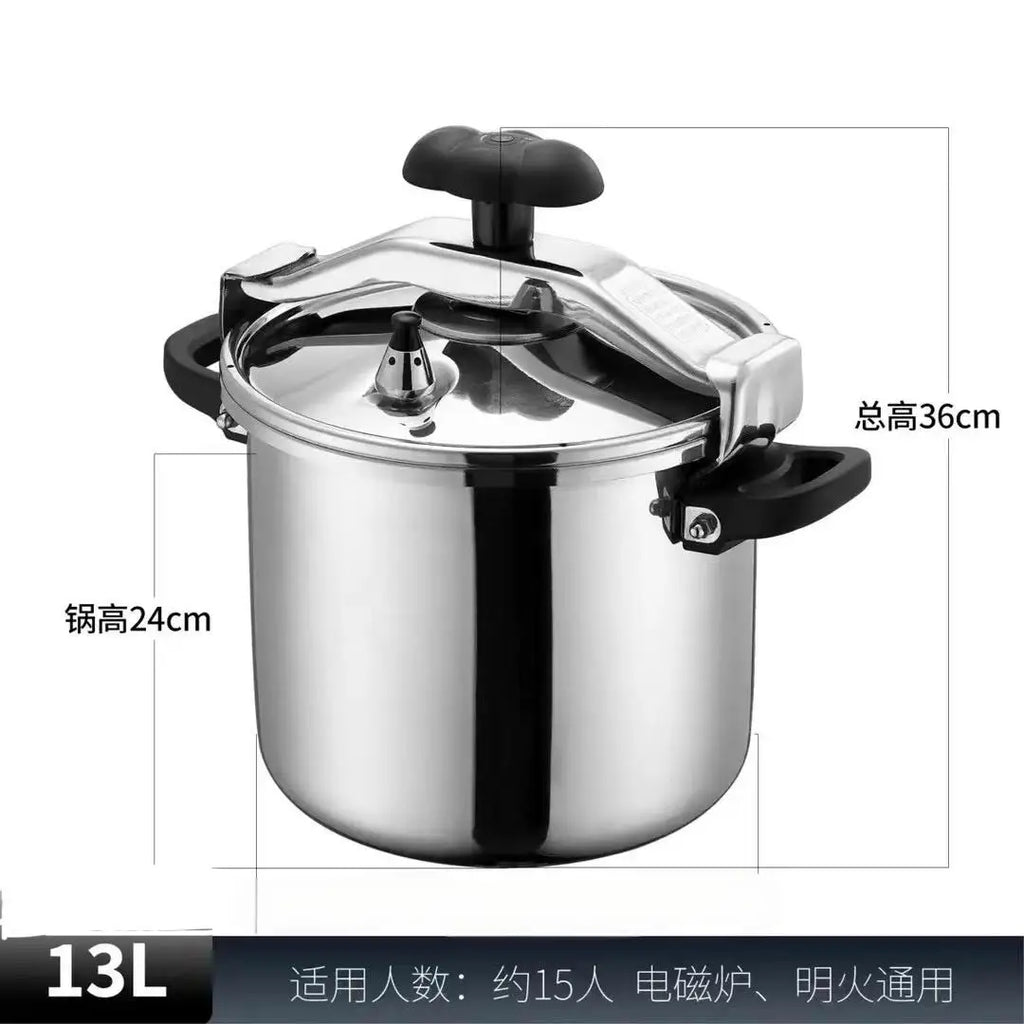 2025 New Pressure Cooker - 8L Commercial Stainless Steel Explosion-Proof Design for Gas & Induction Cooktops, 100KPA Fast Cookin