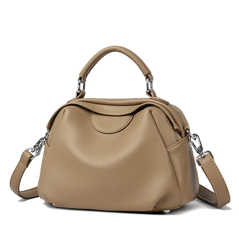 High Quality Soft Leather Tote Bag Fashion Women Shoulder Messenger Bag Large Capacity Wear-resistant Bag Luxury Handbag Sac