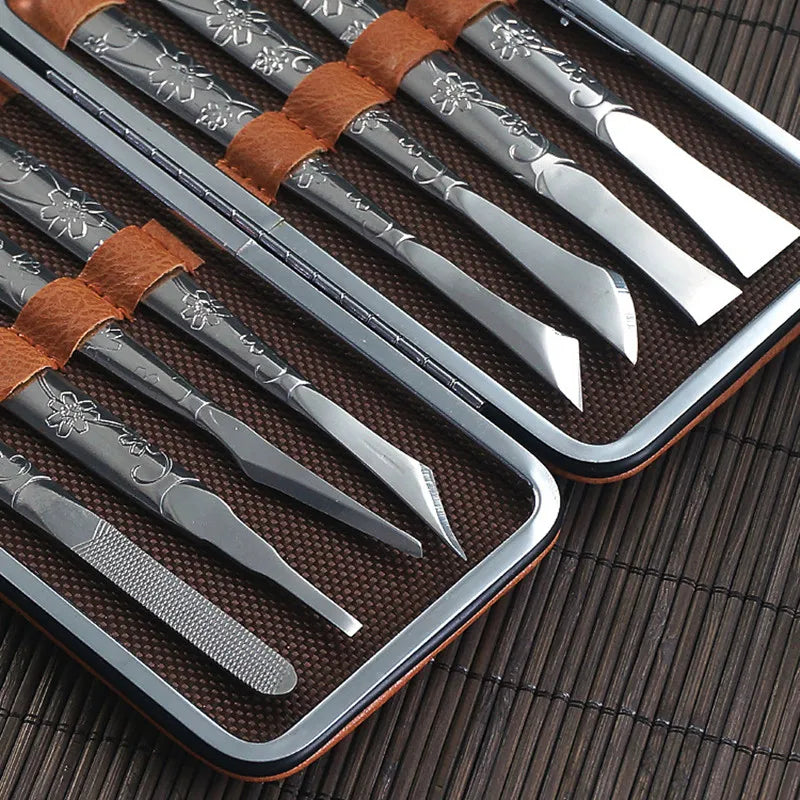Leather Craft Skiving Knife with Sharp Handle, Handwork DIY Tool, 1Set