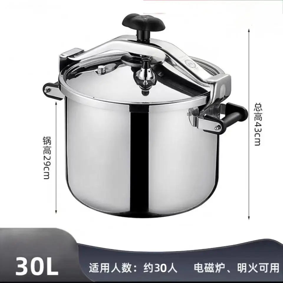 2025 New Pressure Cooker - 8L Commercial Stainless Steel Explosion-Proof Design for Gas & Induction Cooktops, 100KPA Fast Cookin