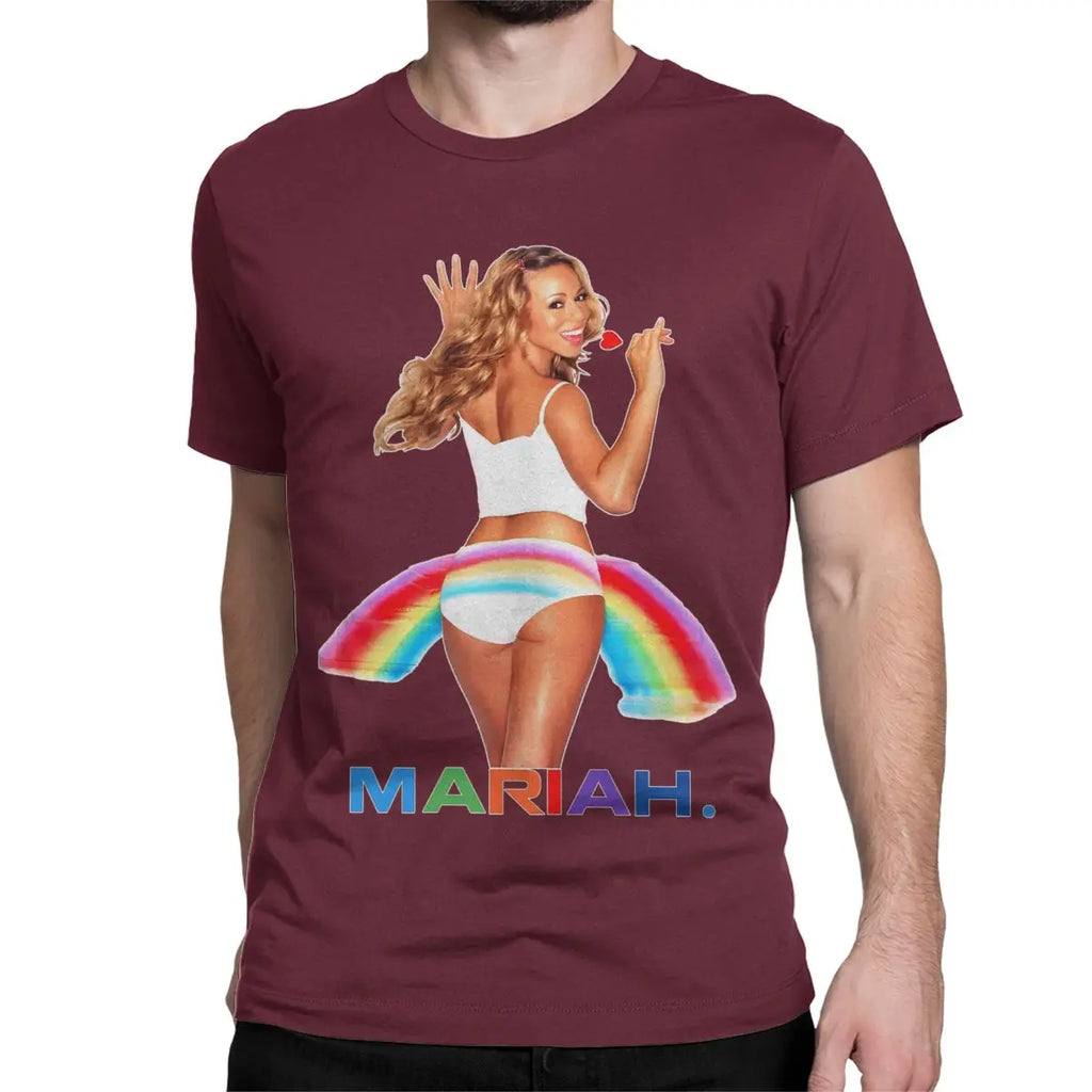 Mariahs T-Shirts for Men Women Creative 100% Cotton Tees Crew Neck Short Sleeve T Shirt Printed Tops
