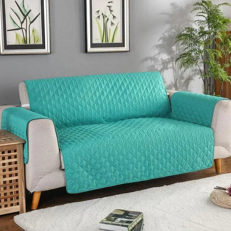 1 2 3 Seater Waterproof Sofa Cover Plaid Fabric Anti-Slip Pet Dog Kids Sofa Mat Covers Luxury Living Room Sofas Slipcovers