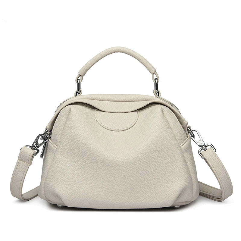 High Quality Soft Leather Tote Bag Fashion Women Shoulder Messenger Bag Large Capacity Wear-resistant Bag Luxury Handbag Sac