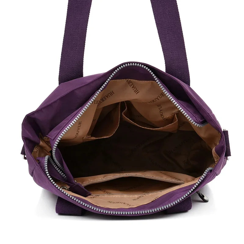 Top-Handle Messenger Bag Handbags Women Famous Brand Nylon Big Shoulder Beach Crossbody Bags Casual Tote Female Purse Sac bolsa