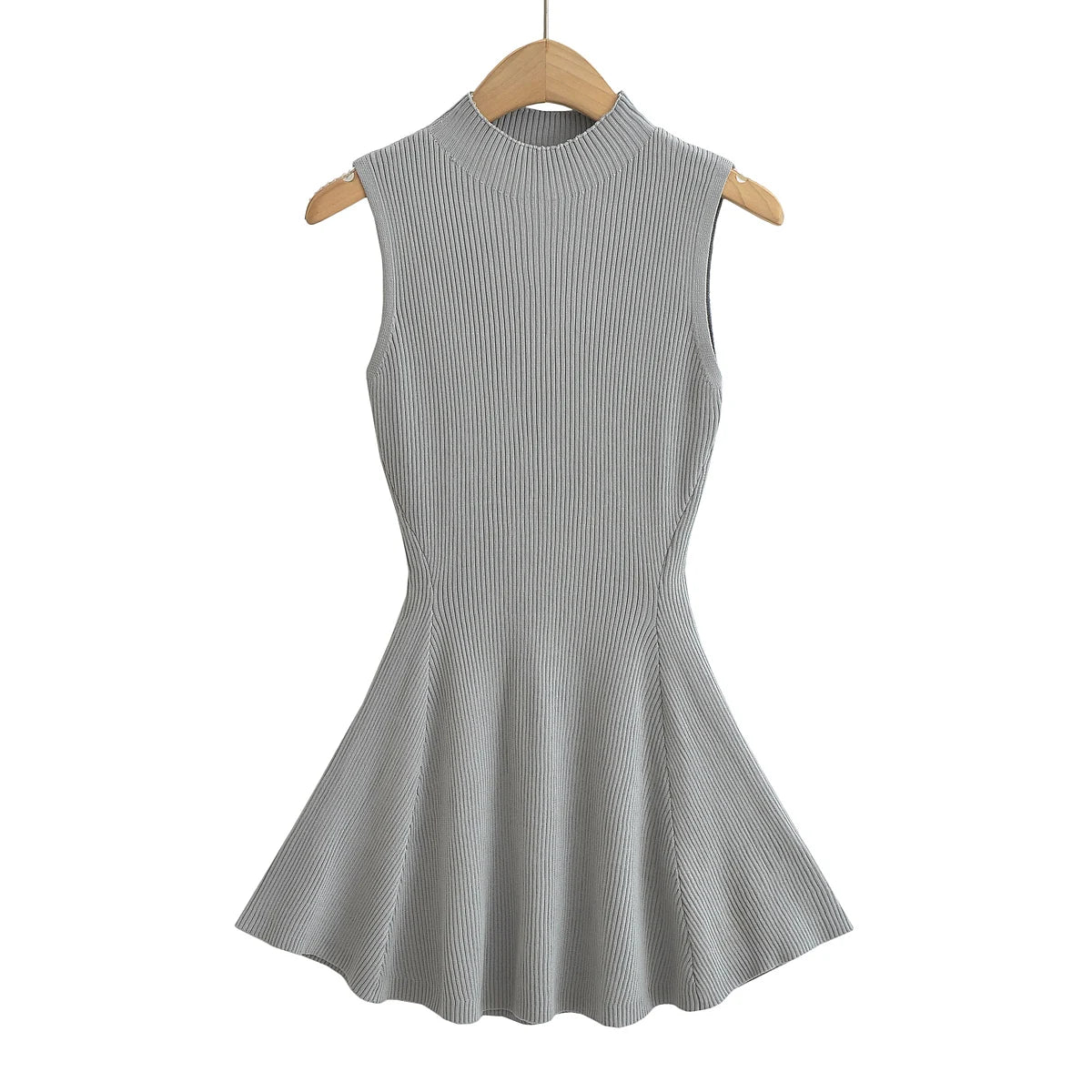 Summer Dresses for Women 2023 Sexy Sleeveless Knitted Dress Vestido Pullover Bodycon Mini Dress