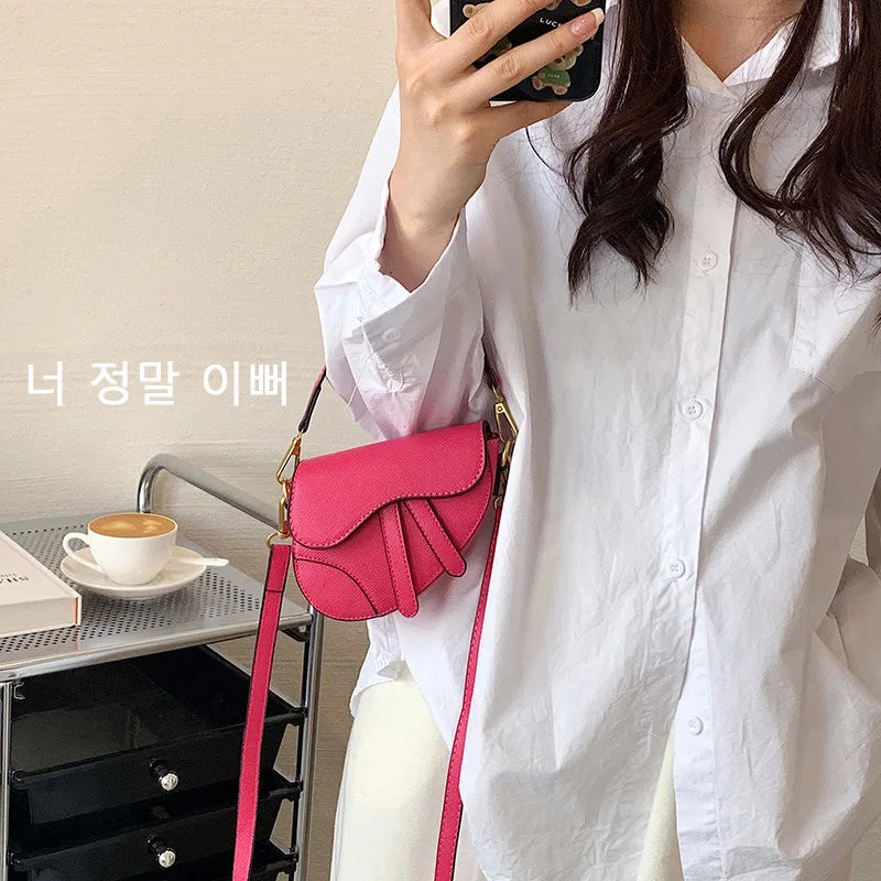 Fashion Children's Bags Ins Girls Niche Messenger Bag Retro Portable Saddle Bag Baby Kids Shoulder Bag Accessories Handbag BM092