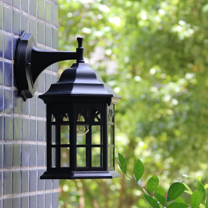 Nordic Lamps And Lanterns Simple Balcony Wall Lamp Outdoor Waterproof Terrace Wall Lamp Villa Outdoor Corridor Store Decoration