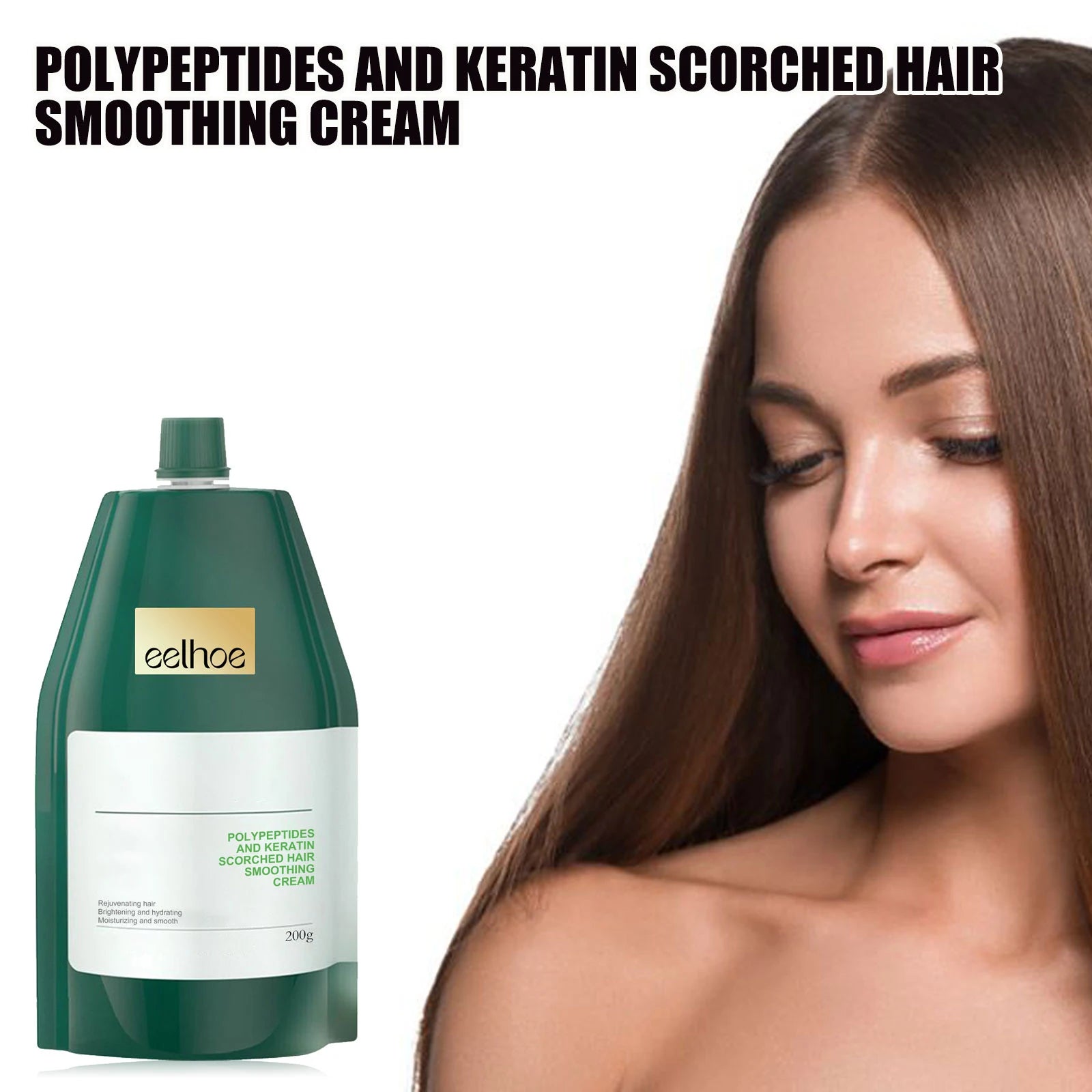 Keratin Hair Cream Quickly Smoothing Hair Reduce Frizz Split Ends Repairing Dry Damaged Scalp Moisturizing Hair Treatment Cream