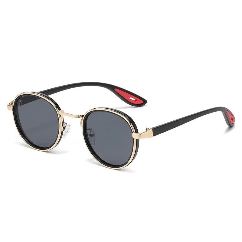 Metal Frame Small Round Sun Glasses with Minus Diopters 0 To -4.0 Women's Men's Stylish Eyewear Shades UV400 Driving Shades