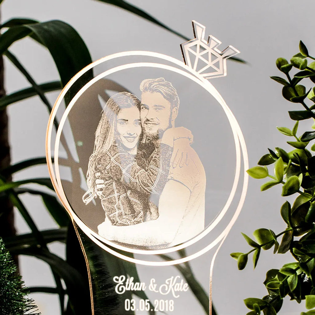 3D Photo Lamp Personalized Custom Photo And Text Customized Valentine's Day Wedding Anniversary Birthday 3D Night Light Gifts