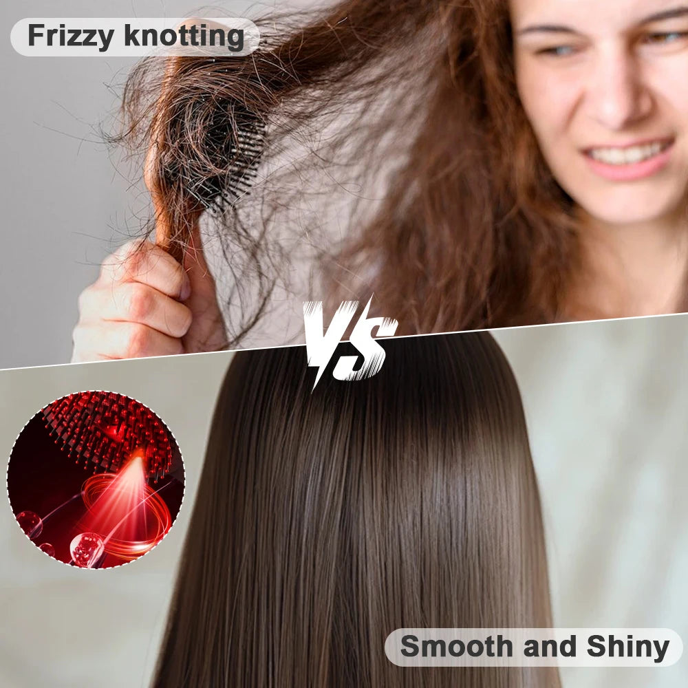 Hair Care Spray Massage Comb Red Light Scalp Massage Hairbrush Head Massager Hair Sprayer Atomizing Brush Hair Growth Comb