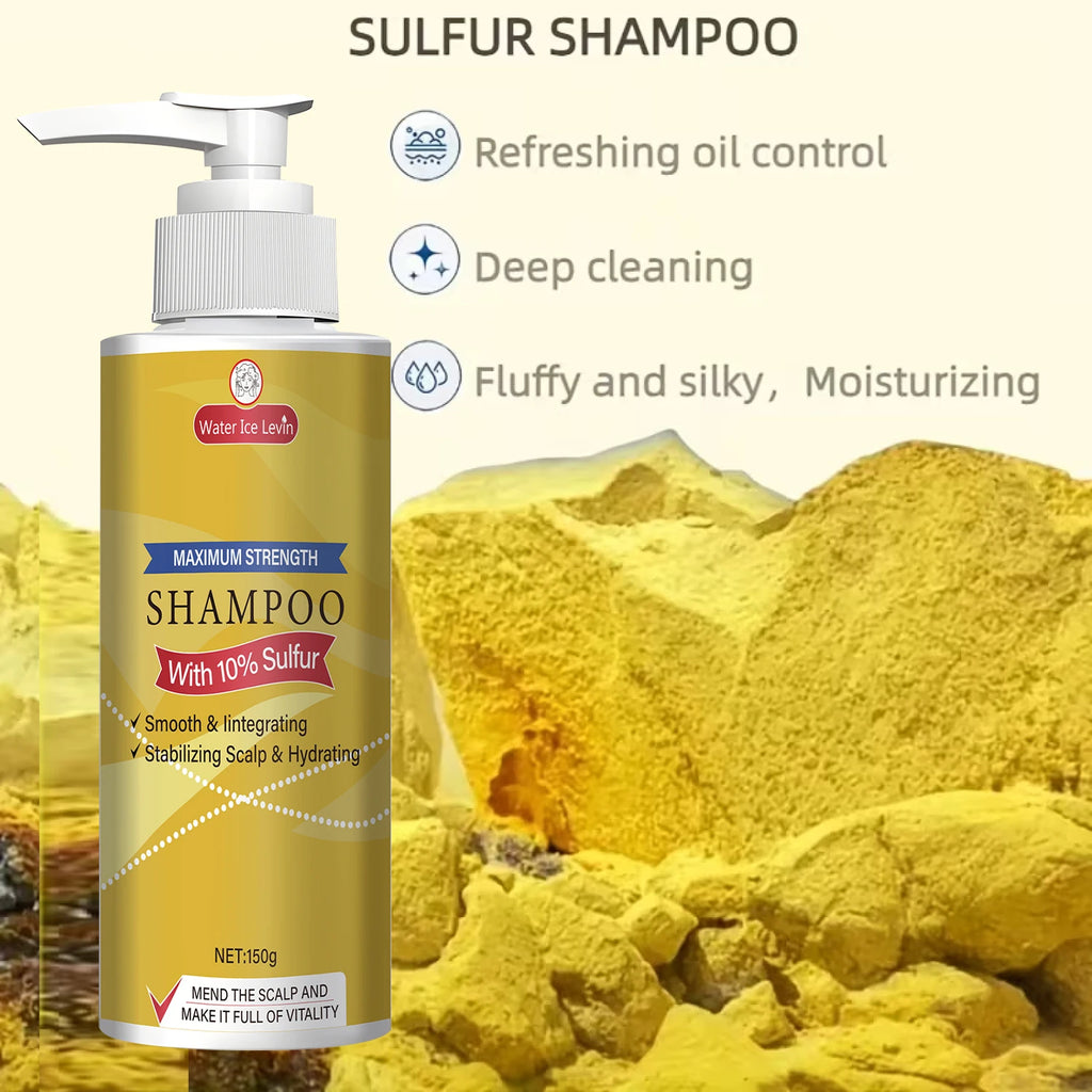 Maximum Strength 10% Sulfur Shampoo - Smoothing, Scalp Stabilizing & Hydrating for Men & Women.