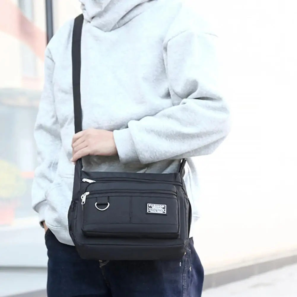 Men's Messenger Bag Men Crossbody Bag Single Shoulder Bags Big Capacity Storage Bag Multi-Pockets Business Crossbody Bags