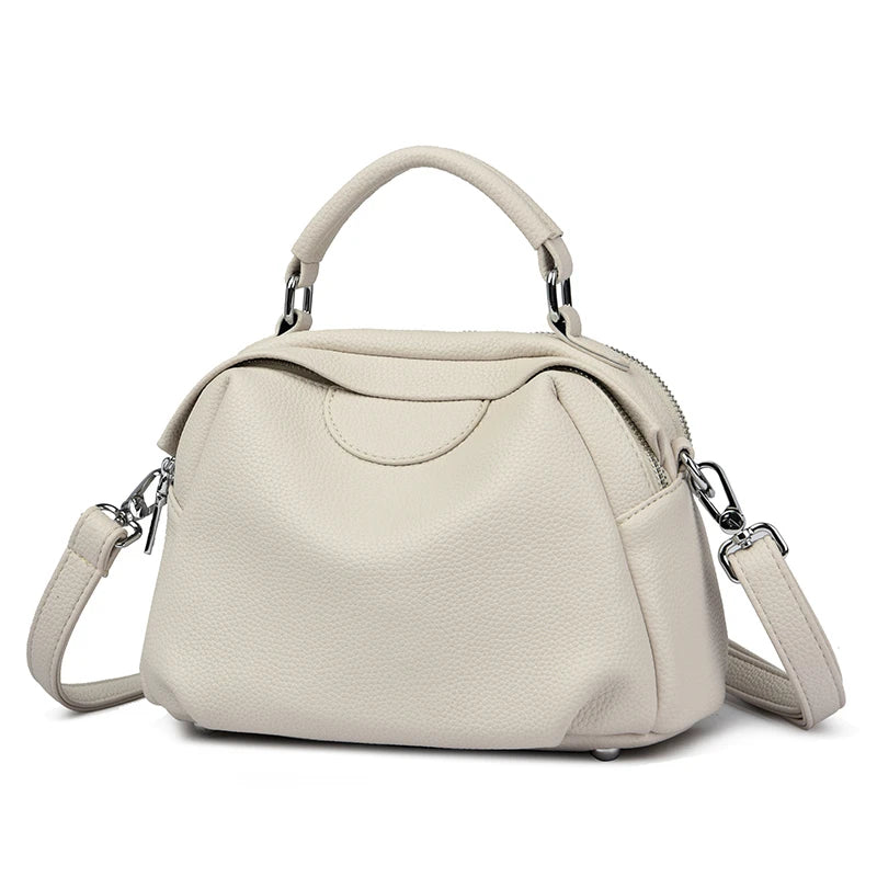High Quality Soft Leather Tote Bag Fashion Women Shoulder Messenger Bag Large Capacity Wear-resistant Bag Luxury Handbag Sac