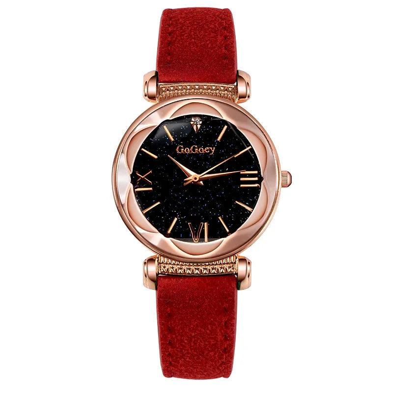Women Watches Watch for Women Ladies Starry Sky Quartz Wristwatch  Montre Femme Reloj Mujer Horloges Vrouwen Relógio Clocks