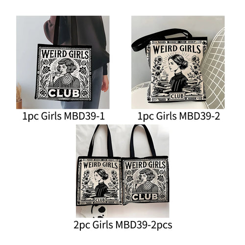 1 Pc Weird Girls Club Tote Bag, Girls Club Gifts, Girls Squad, Girls Crew, Girls Weekend, Gift For Hot Girls, Gift For Her, Bes