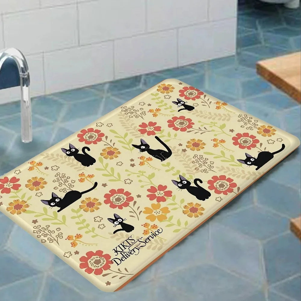 Cat Room Mats Nordic Style Home Doormat Oilet Mats Bedroom Decor Mat Rug Mat Door Mat Floor Mat Kitchen Rug Welcome Mat