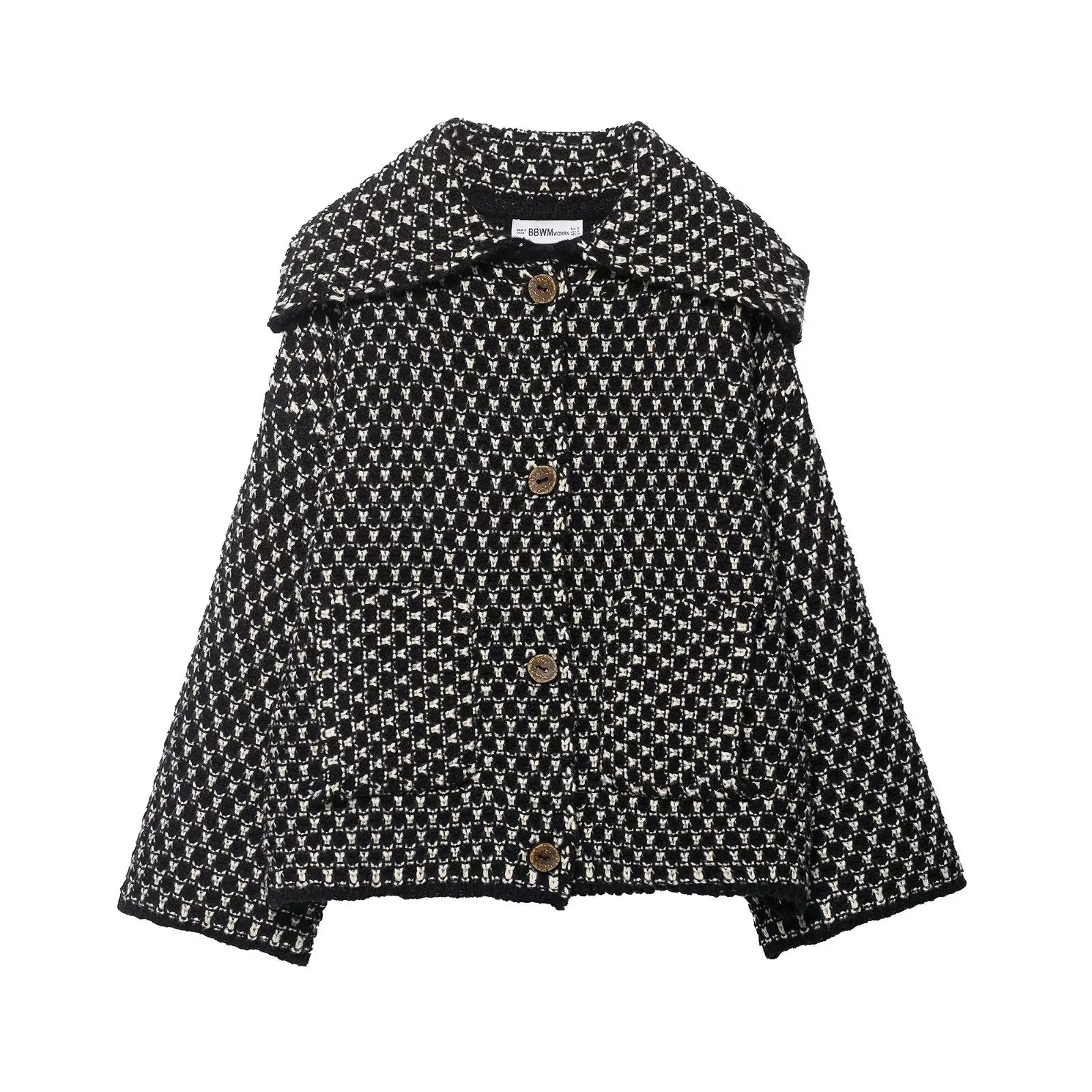 Chic Fashion Knitted Jackets for Women 2026 Autumn Winter Long Sleeve Single-Breasted Short Coats High Street Casual New Jackets