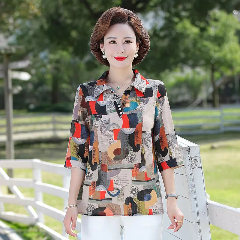 Women Summer Fashion Top Two-piece Set 2025 New Thin Shirt Spring and Summer Chiffon Shirt