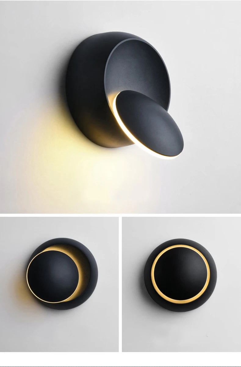 LED Modern Wall Lamp 5W 350 Degree Rotatable Wall Lamp For Stairs Living Room Bedroom Wall Light Home Office Fancy Light