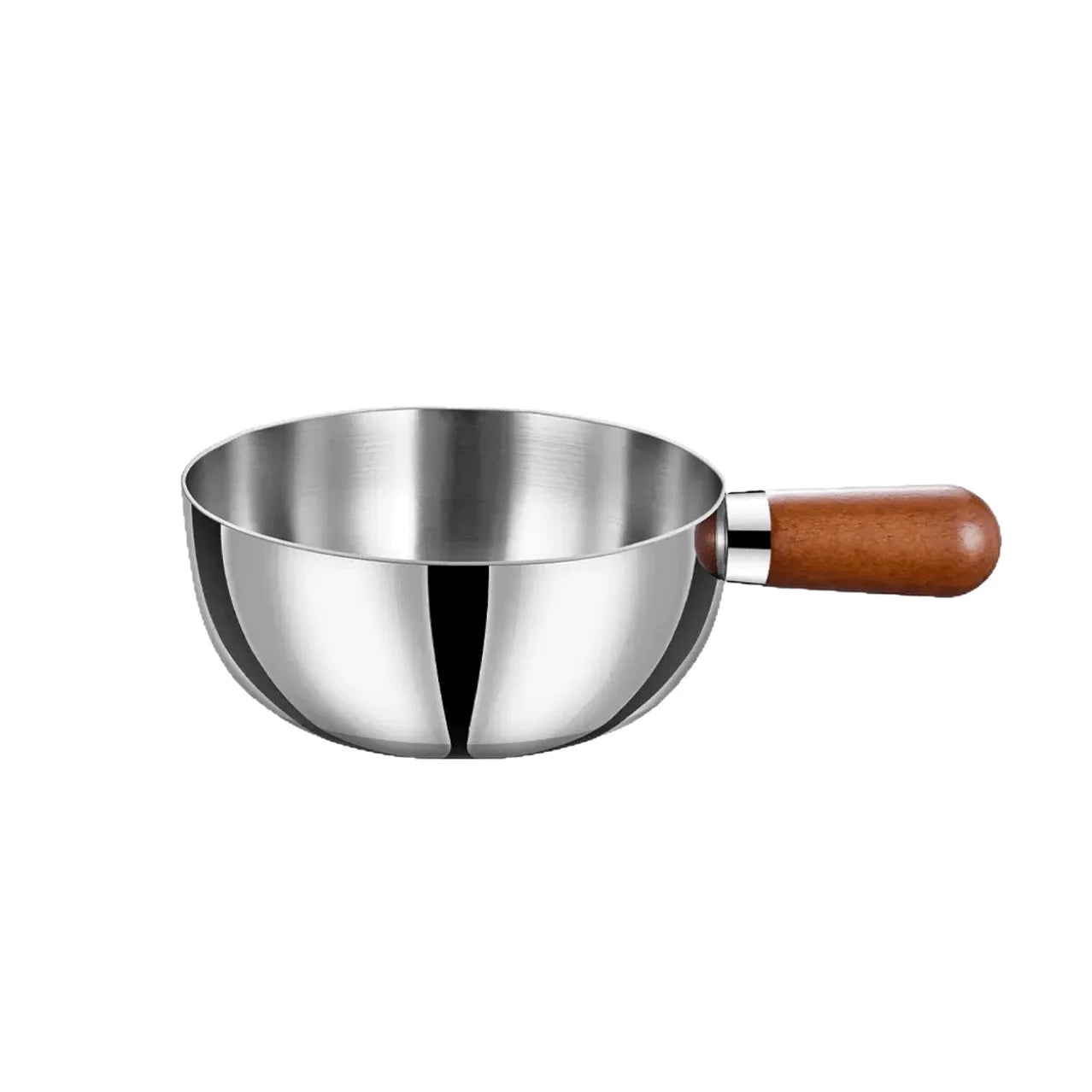 Pasta Cooker with Wooden Handle, Induction Compatible & Even Heat Distribution, Non-Slip Base Pot for Dorm & Office