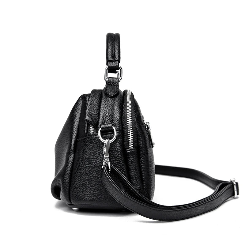 High Quality Soft Leather Tote Bag Fashion Women Shoulder Messenger Bag Large Capacity Wear-resistant Bag Luxury Handbag Sac