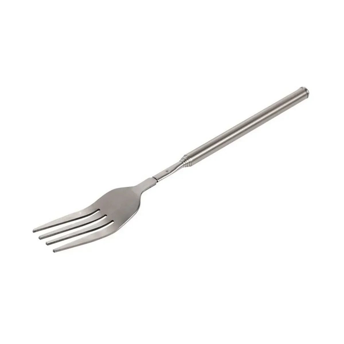 Retro Fork  BBQ Telescopic Extendable Dinner Fruit Dessert Long Handle Fork Stainless Steel Cutlery  Fork Tableware Bento Box
