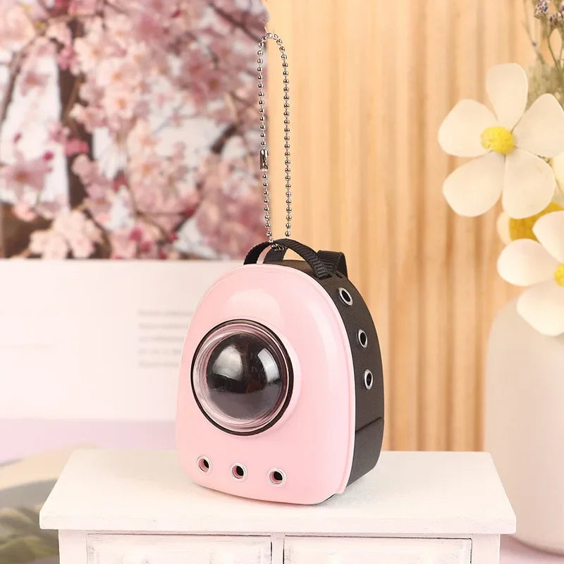 HOT Cute For Labubu Doll Canvas Backpack Simulation Pet Bag for 15/17cm Dolls Cute Doll Accessories