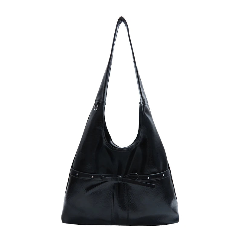 PU Large Capacity Hasp Tote Bags Solid Color High Quality Ladies Bags 2025 Hot Sale Light Luxury Commuting Women's Handbags