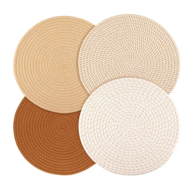 Hot POTS and pans 4 heat-resistant pad kitchen pot holders for new home and farmhouse decor Home essentials for fall home decor
