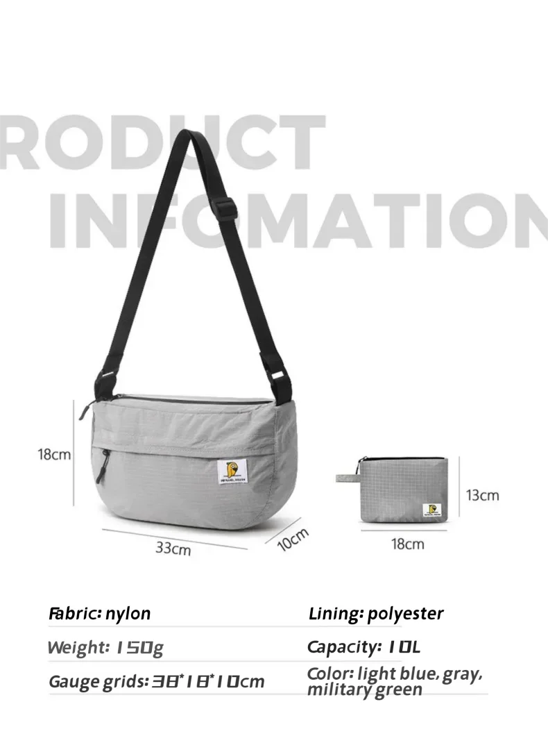 Casual Crossbody Bags For Men Women Shoulder Messenger Bag Large Capacity Small Fashion Travel Handbag Boys Girls Sling Bag