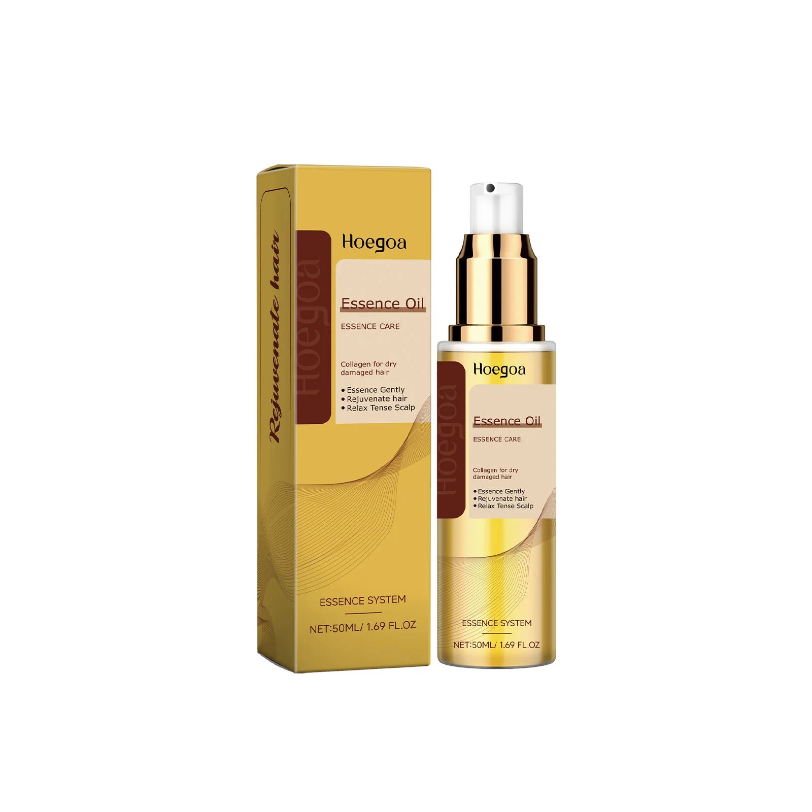 Plant Extract Hair Care Essential Oil, Smooth and Shiny without Greasiness, Gently Repairs Scalp and Hair, Glossy Nourishing Oil