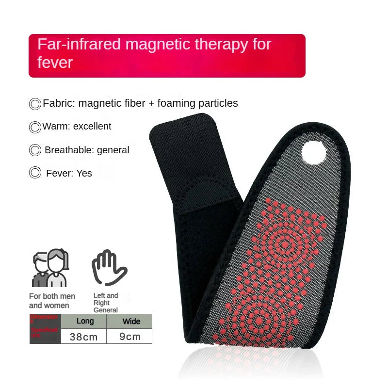 Title: Breathable Wrist Brace with Red Dot Therapy - Adjustable Compression Wrist Support Strap for Pain Relief, Sprain & Tendon