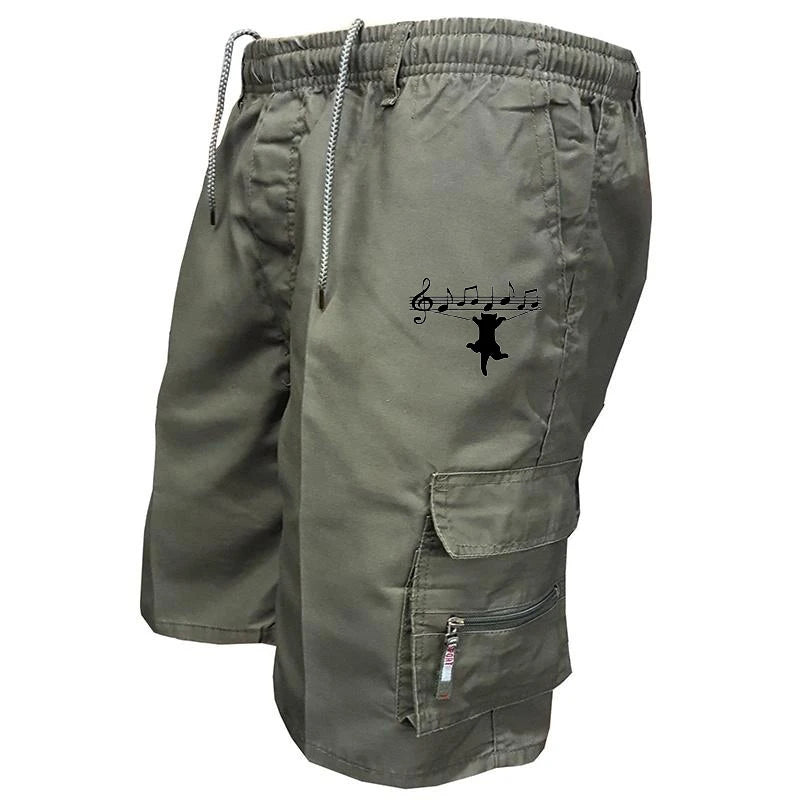 Mens Cargo Shorts New Side Multi-pockets Men Loose Work Shorts Casual Short Pants Male Plus Size Summer Outdoor Shorts