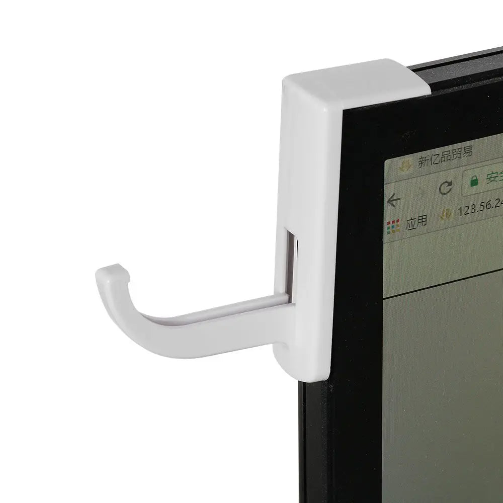 1PC Earphone holder Headphone Headset Hanger Holder Hook With Tape Sticker for Desk PC Display Monitor headphone Accessories