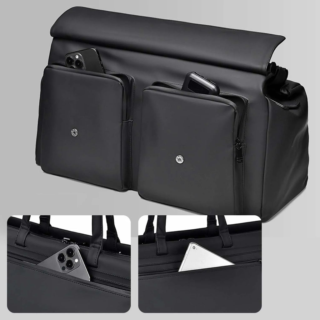 Men's Work Bag,Large Capacity Commuter Bag with Separate Wet/Dry Compartment,Multi-Purpose Travel Duffel for Gym Business Trips
