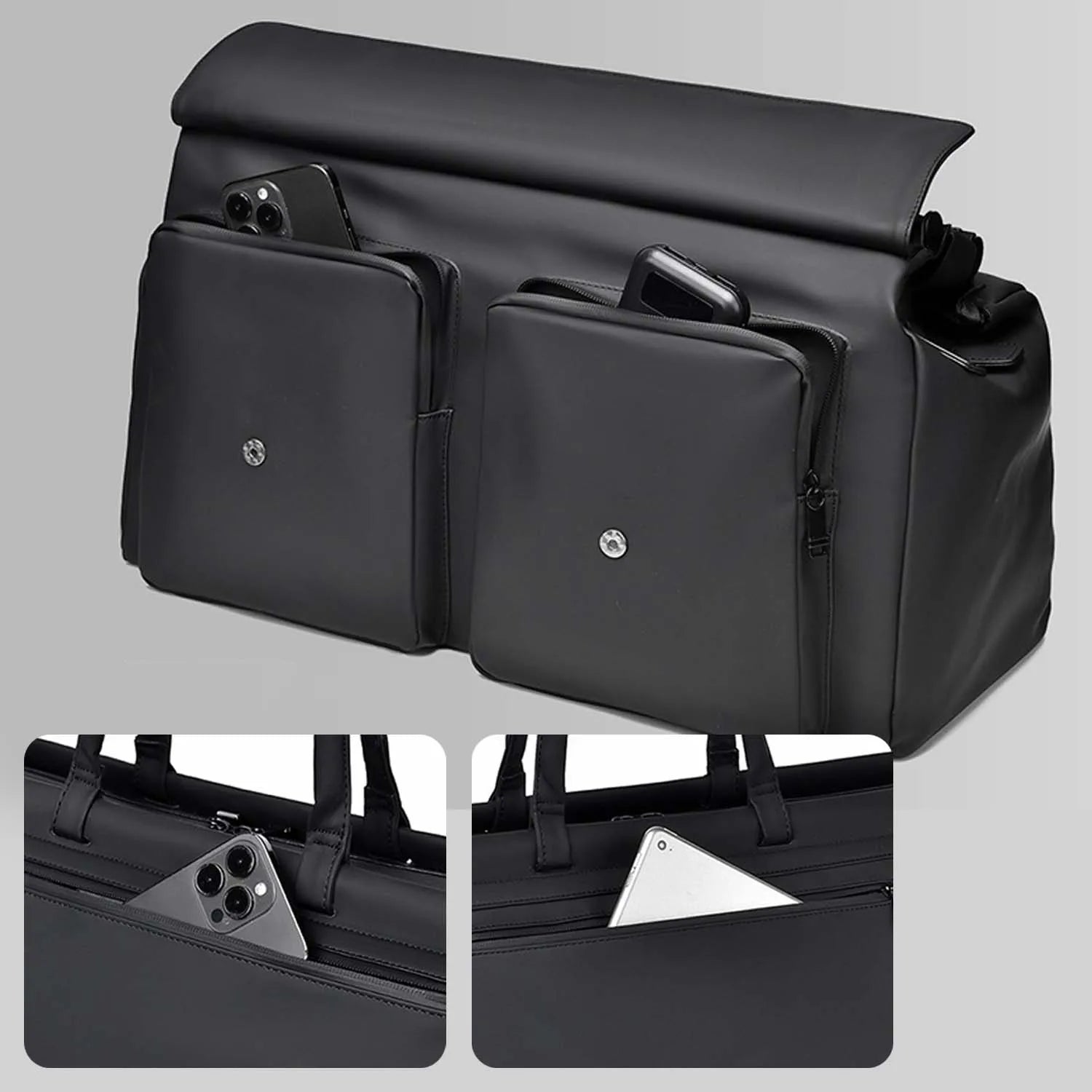 Men's Work Bag,Large Capacity Commuter Bag with Separate Wet/Dry Compartment,Multi-Purpose Travel Duffel for Gym Business Trips