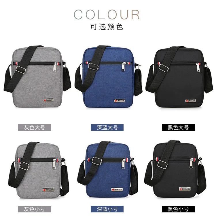 2022 Men's Bag Fashion Small Canvas Casual Handbags Male Cross Body Shoulder Messenger Bags for Men Purses and Handbags
