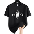 Summer Men's Summer Fashion Brand Clothing  Casual Business Shorts Loose Sleeve Versatile Round Neck T-Shirt  Breathable T-Shirt