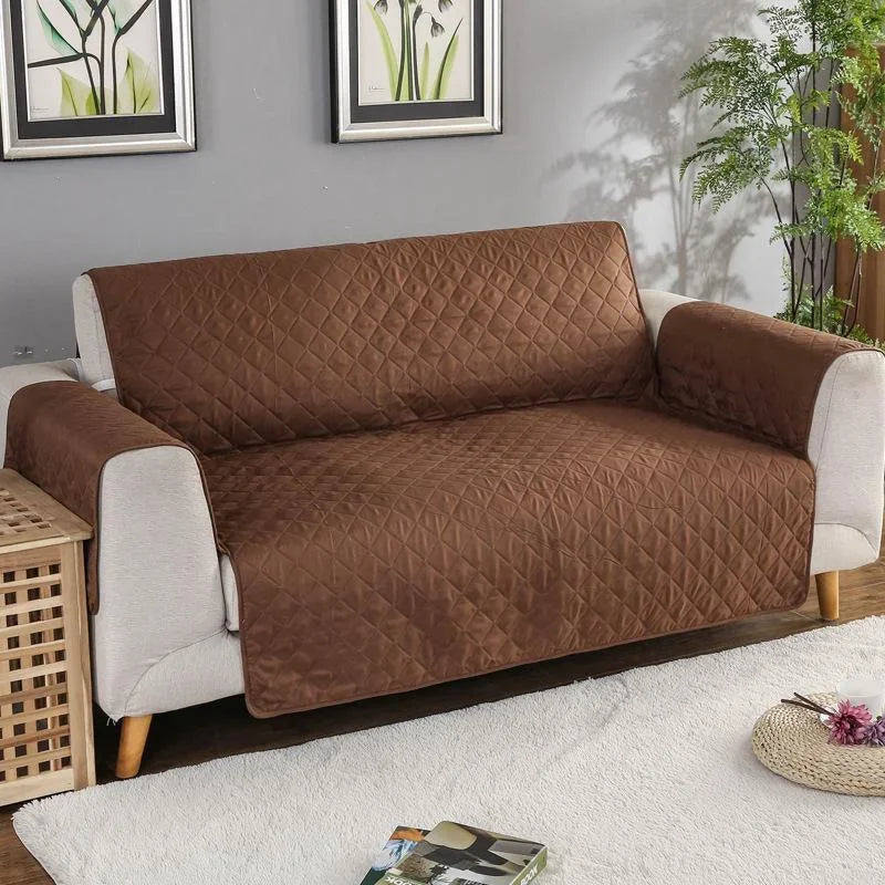1 2 3 Seater Waterproof Sofa Cover Plaid Fabric Anti-Slip Pet Dog Kids Sofa Mat Covers Luxury Living Room Sofas Slipcovers